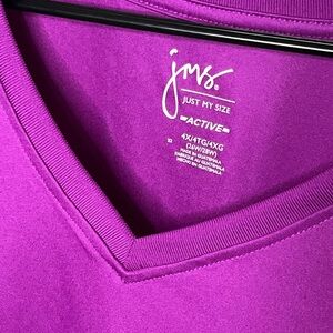 Just My Size Active Short Sleeve Tee - Vibrant Purple